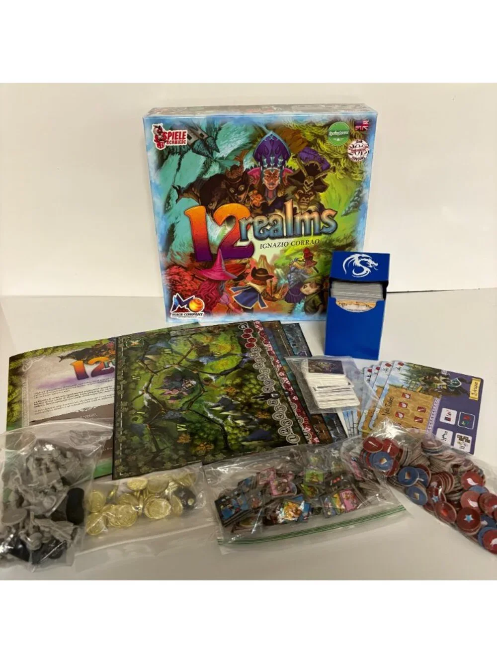 12 Realms Board Game Mage Company Party Fantasy Adventure 1-6 Players Ages 11+